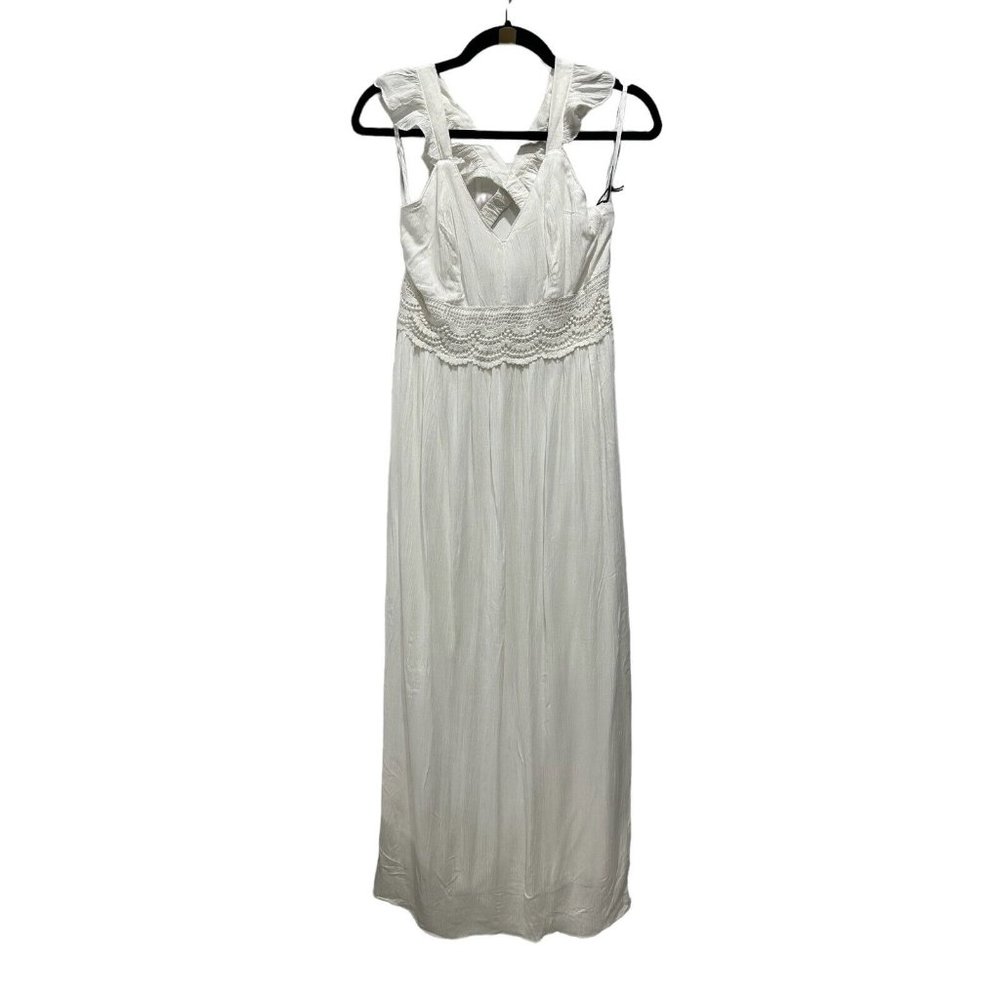 SINCERELY JULES Women's White Long Dress LARGE